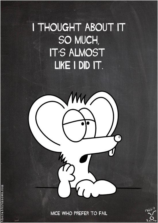 a thinking mouse